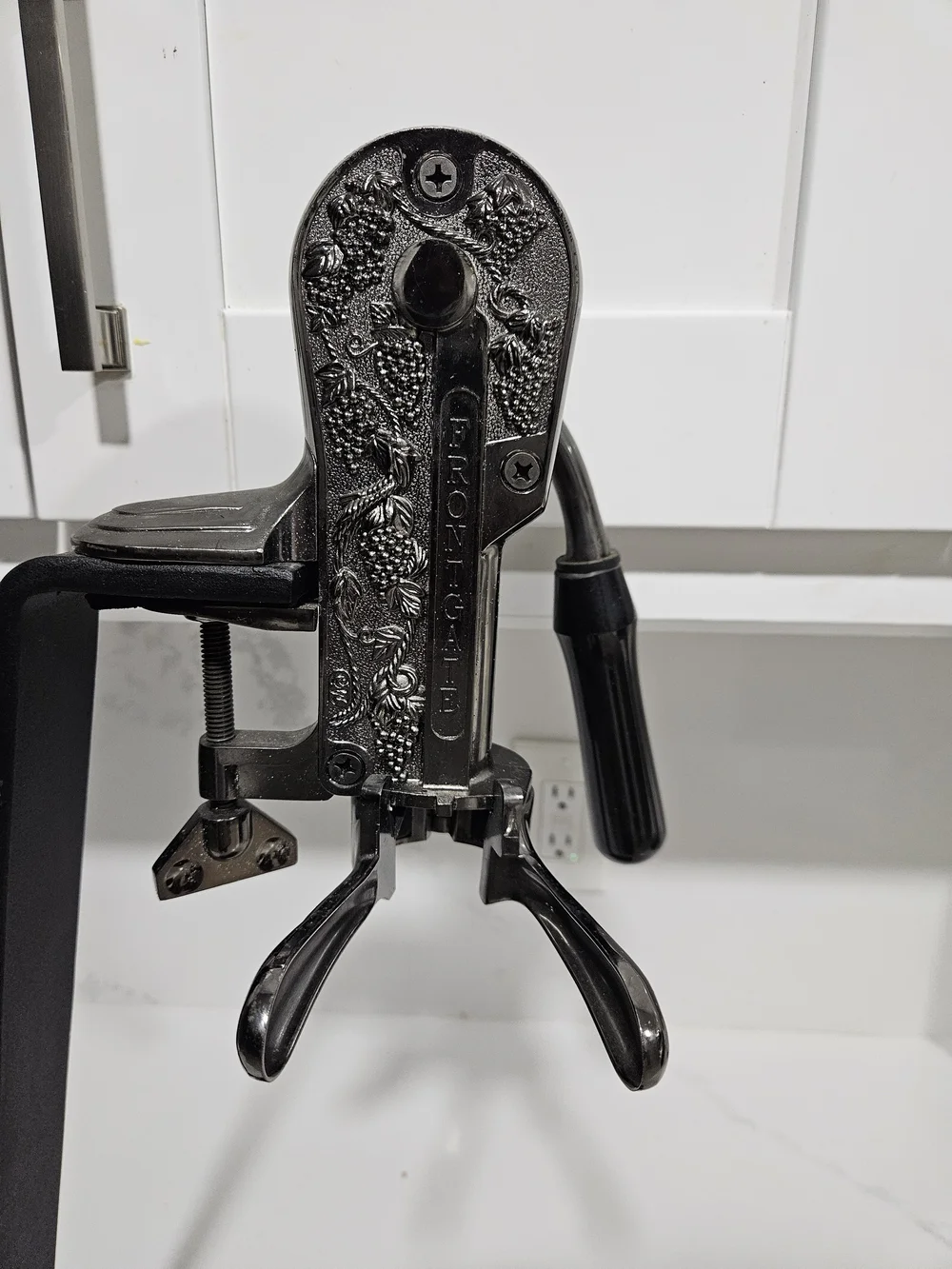 Frontgate Standing Wine Bottle Opener with Granite Base Pre-owned